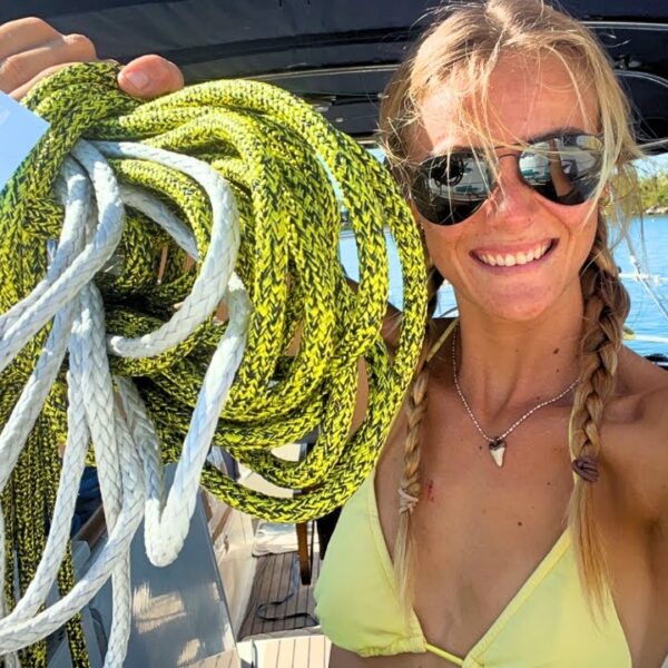 SHE INSTALLS new Running Rigging! In-mast furling mainsail on a Beneteau [ep 60]