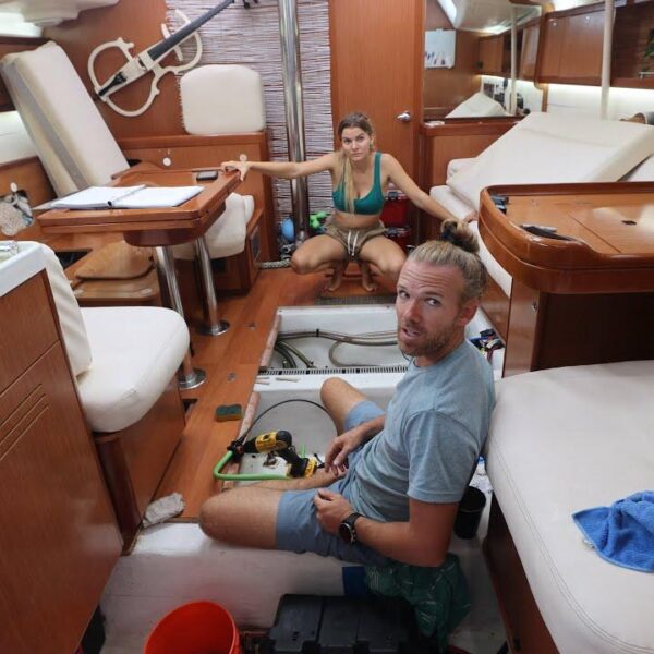 TAKING ON WATER! 😫 Crossing the Atlantic Update (Day 17) (we're ok!!) | EE 129