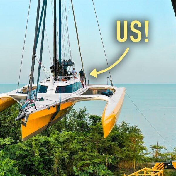Launching our New 60ft Trimaran! (La Vagabonde III)