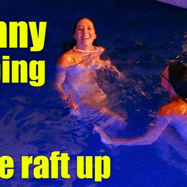 Late night Skinny Dipping at the Flotilla Raft up!