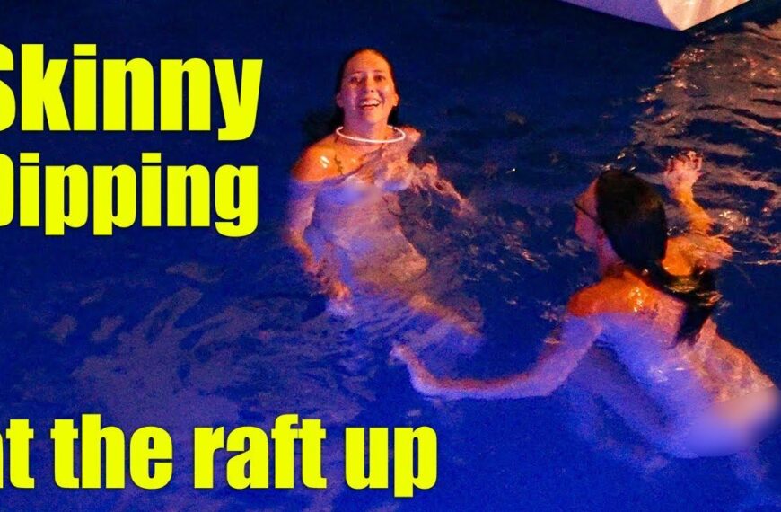 Late night Skinny Dipping at the Flotilla Raft up!
