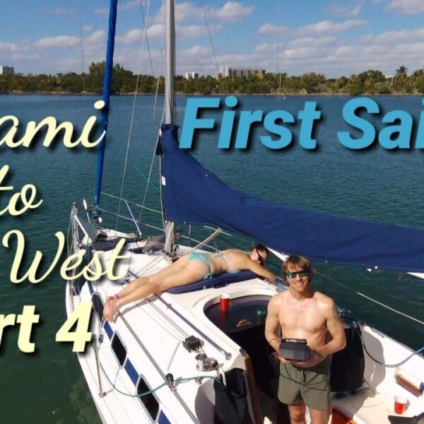 Ep. 27, Sailboat Launch and 1st SAIL!!! (Miami)