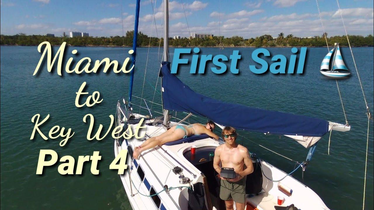 Ep. 27, Sailboat Launch and 1st SAIL!!! (Miami)