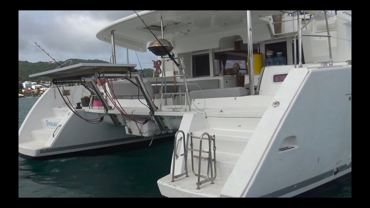 Tour of our hurricane damaged 2012 Lagoon 450 – Episode 4